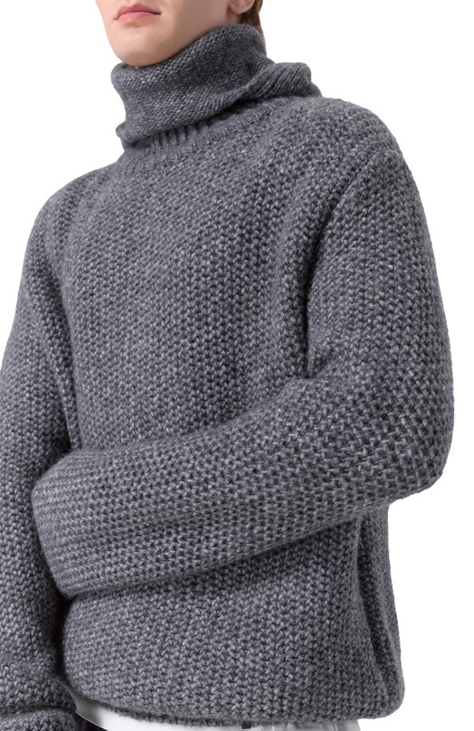 Свитер из хлопка и шерсти Never Enough MKN054 Серый  MKN054 Фото 5