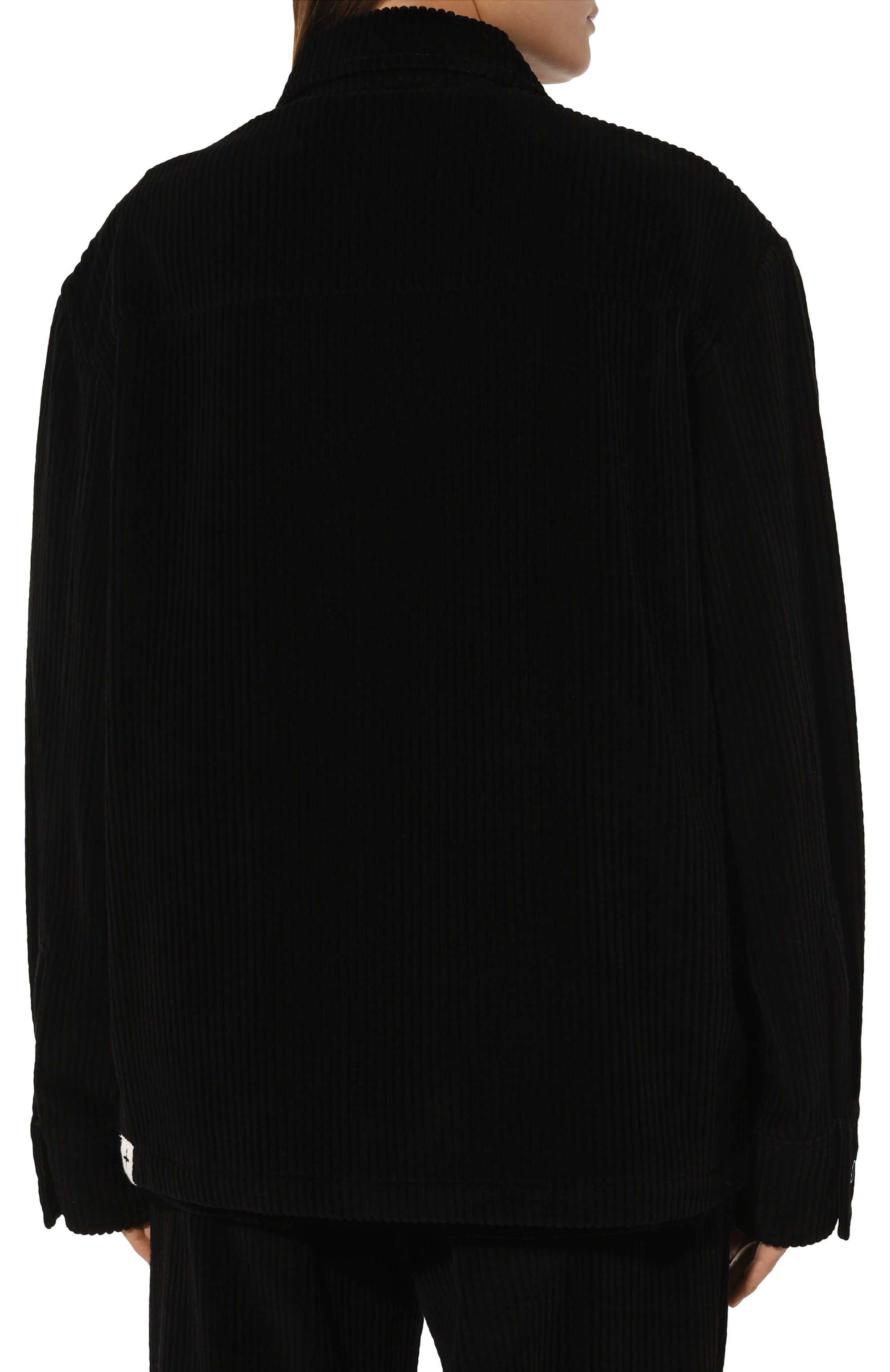 Вельветовая рубашка JIL SANDER черного цвета по цене 174500 руб., арт. J40DL0150-J45256, фото 4 Вельветовая рубашка JIL SANDER, арт. J40DL0150-J45256, фото 4