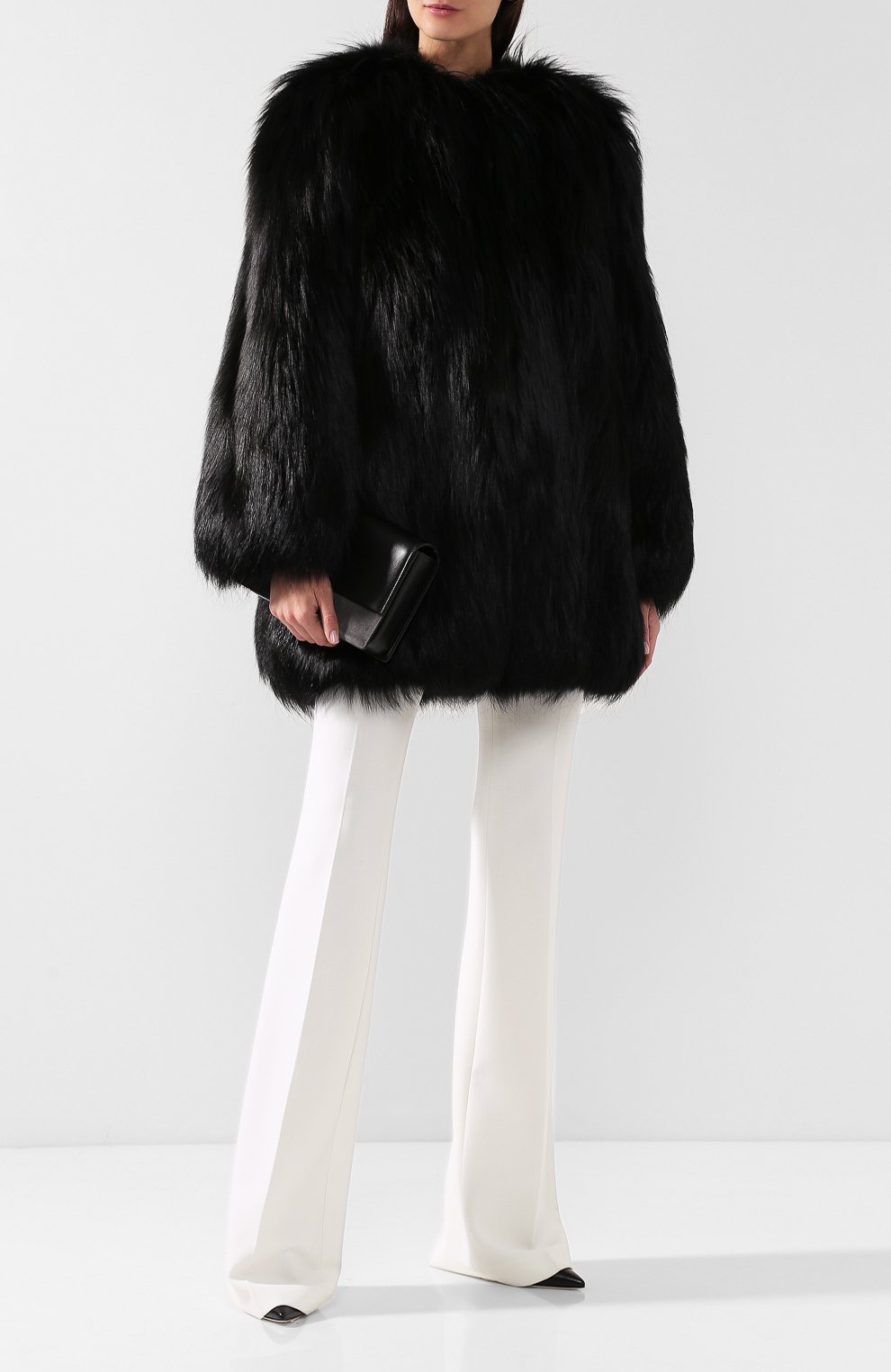 Шуба из меха лисы SAINT LAURENT, арт. 539852/Y7QN2, фото 2