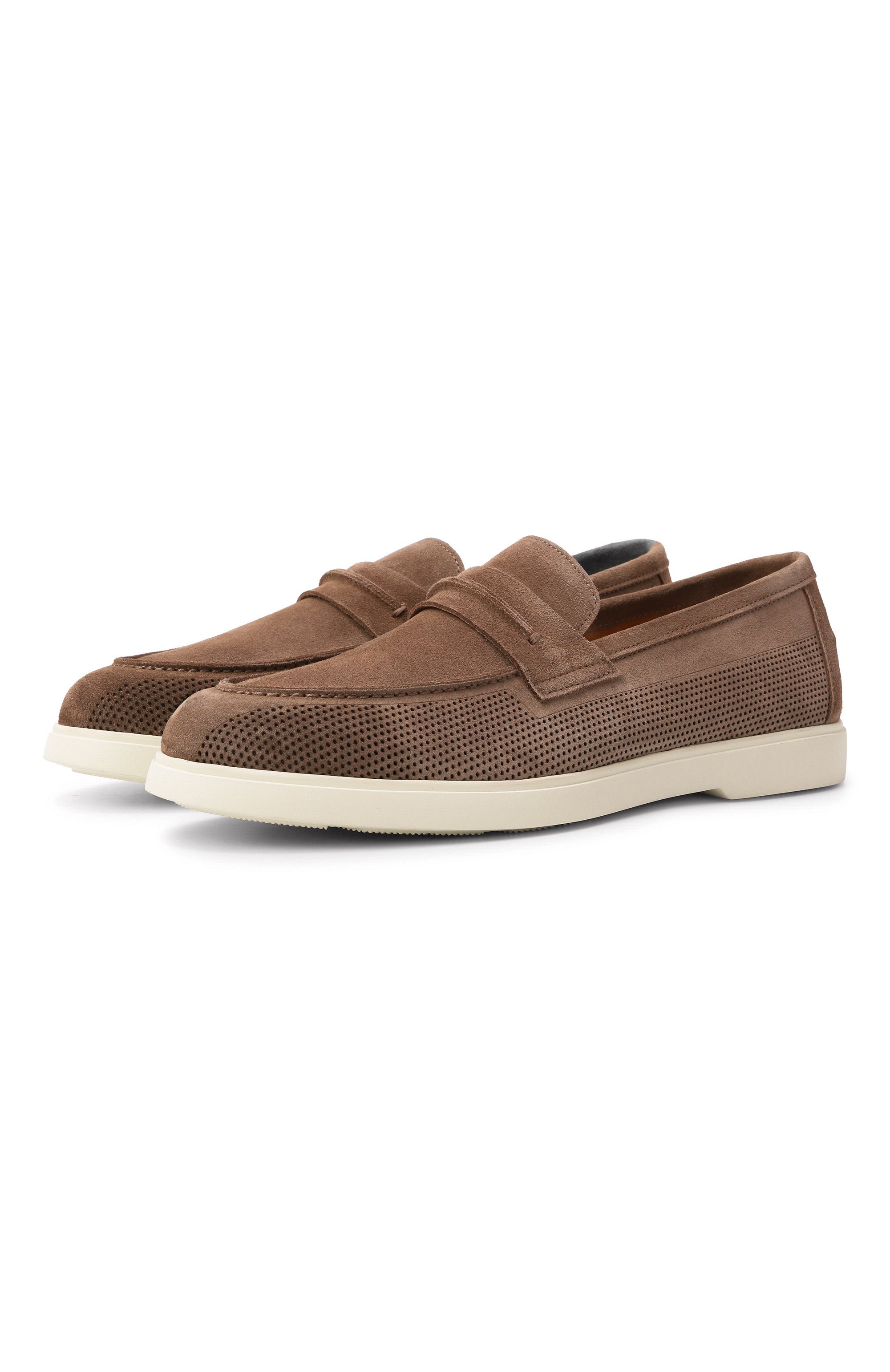 Замшевые лоферы edwin BLU BARRETT светло-коричневого цвета по цене 56950 руб., арт. EDWIN-14090.9/LIGHT CASHEMERE, фото 1 Замшевые лоферы edwin BLU BARRETT, арт. EDWIN-14090.9/LIGHT CASHEMERE, фото 1