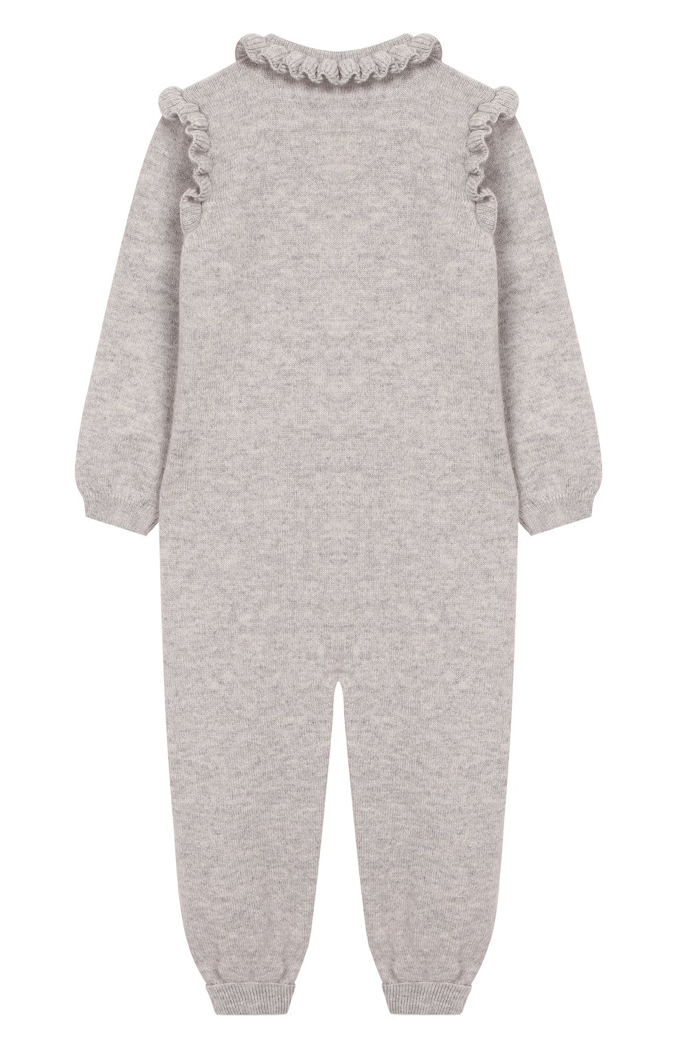 Кашемировый комбинезон BABY T серого цвета по цене 16700 руб., арт. 19AIC871T/1M-12M, фото 2 Кашемировый комбинезон BABY T, арт. 19AIC871T/1M-12M, фото 2