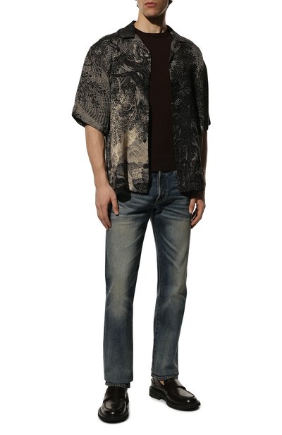 Хлопковый джемпер IL BORGO CASHMERE темно-коричневого цвета по цене 34350 руб., арт. 55-854M0DG0, фото 2 Хлопковый джемпер IL BORGO CASHMERE, арт. 55-854M0DG0, фото 2