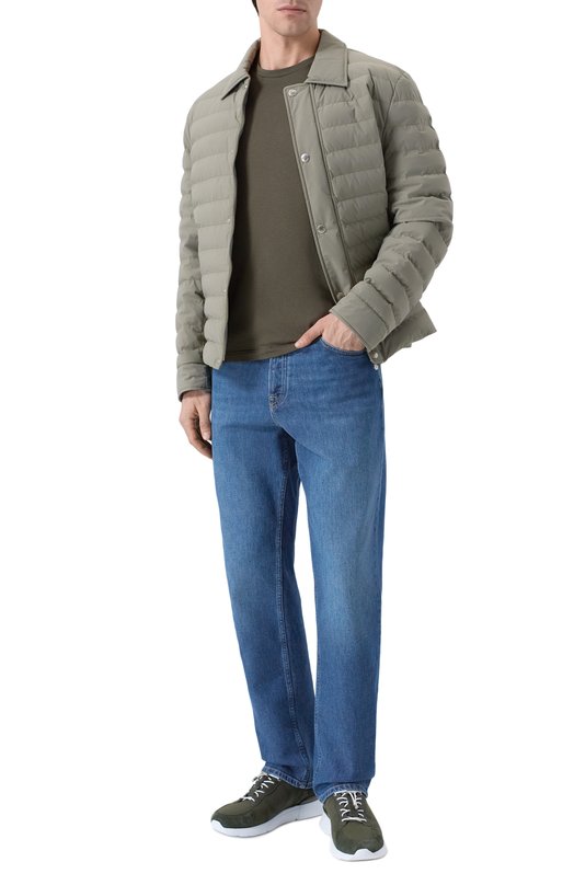 Текстильные кроссовки Stefano Ricci UV098G5289/TSDPWY Хаки  UV098G5289/TSDPWY Фото 2