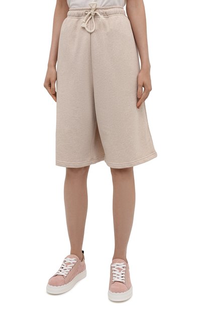 Хлопковые шорты ACNE STUDIOS светло-бежевого цвета по цене 23000 руб., арт. CE0015/W, фото 3 Хлопковые шорты ACNE STUDIOS, арт. CE0015/W, фото 3