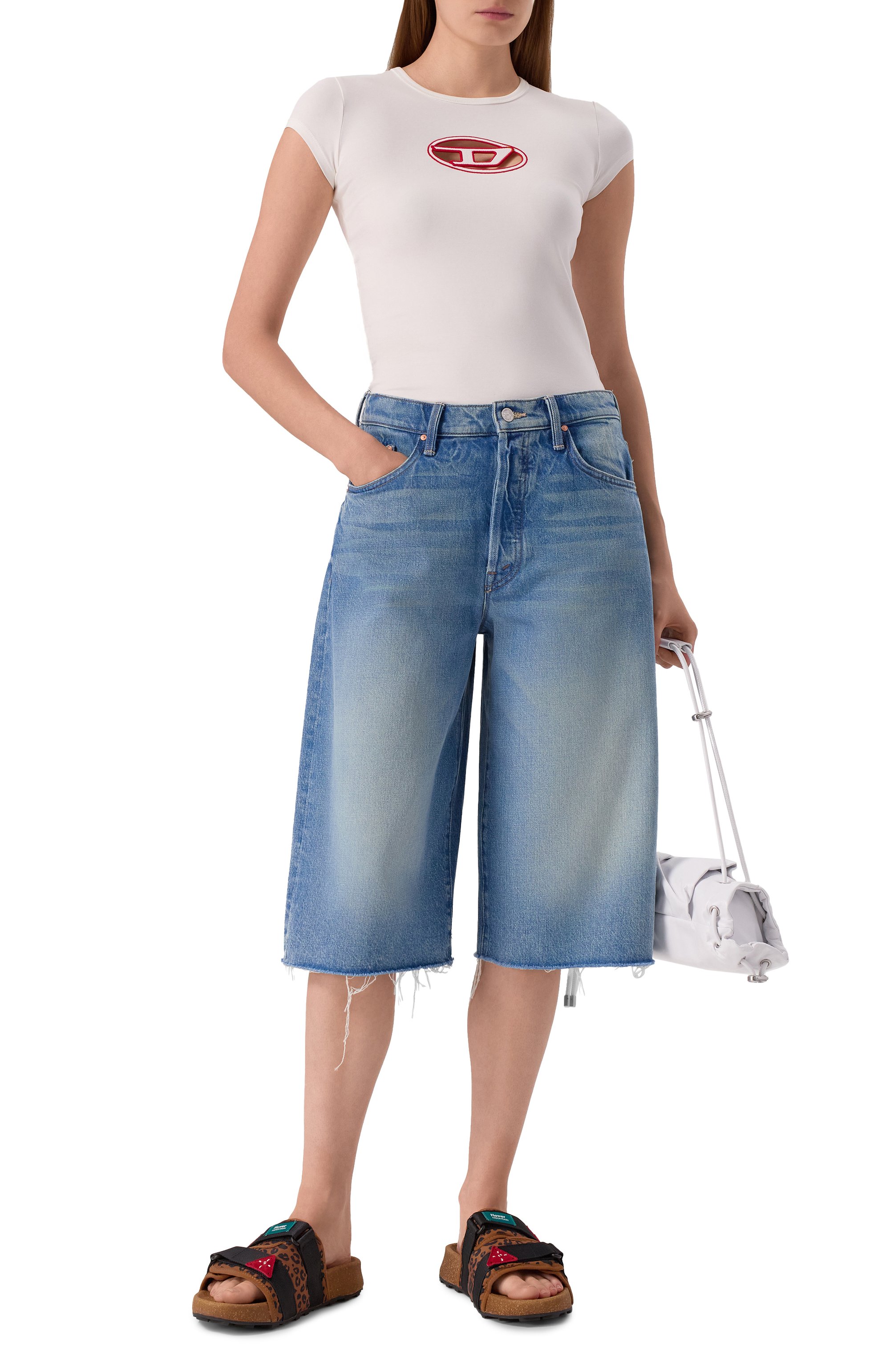 Джинсовые шорты MOTHER, арт. 4098-1085, фото 2