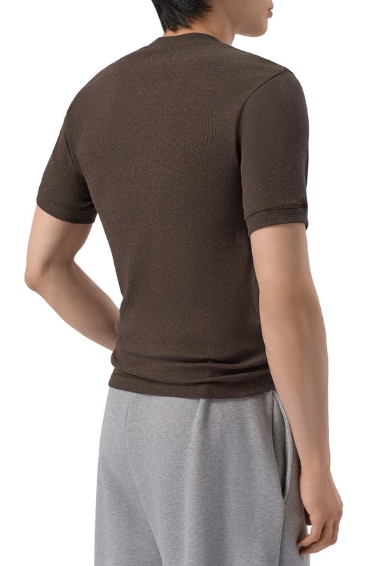 Хлопковая футболка Magliano MGSS26TT01876 Коричневый  MGSS26TT01876 Фото 4