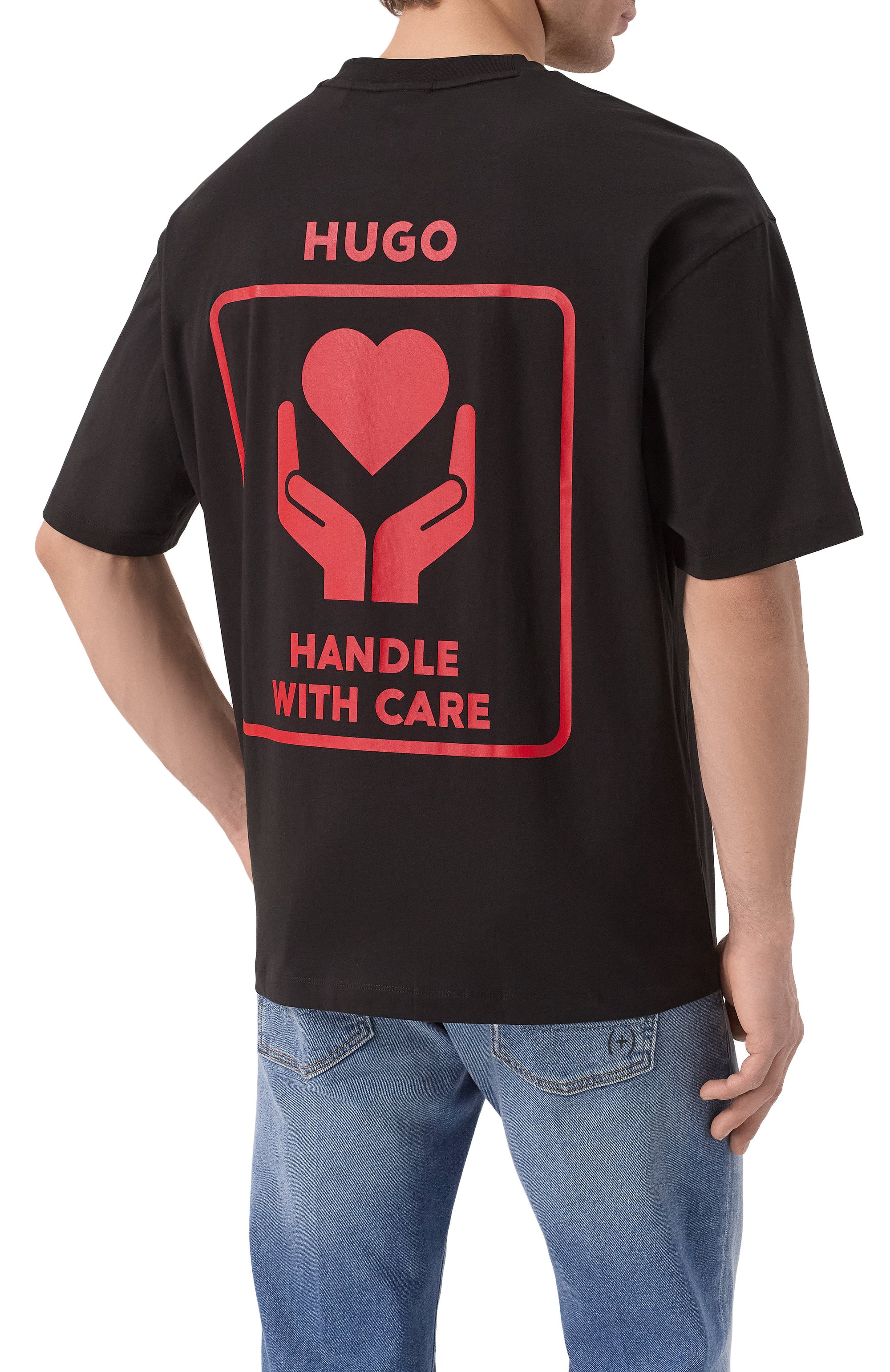 Хлопковая футболка HUGO, арт. 50530557, фото 4