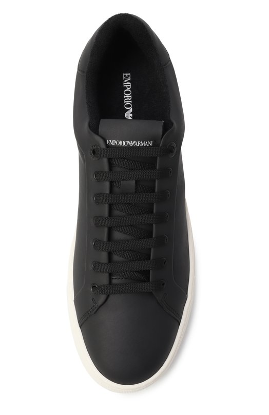 Кожаные кеды Emporio Armani EM003844/AF20004 Чёрный  EM003844/AF20004 Фото 6