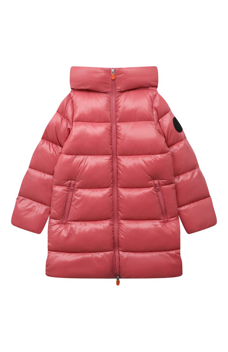 Детская утепленная куртка SAVE THE DUCK розового цвета, арт. J45510G/MILLIE/LUCK17/10-16 | Фото 1 (Материал внешний: Синтетический материал; Материал подклада: Синтетический материал; Рукава: Длинные; Кросс-КТ: Утепленные)