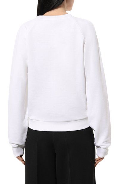 Хлопковый свитшот BALMAIN черно-белого цвета по цене 65550 руб., арт. XF1JQ001BB37, фото 4 Хлопковый свитшот BALMAIN, арт. XF1JQ001BB37, фото 4