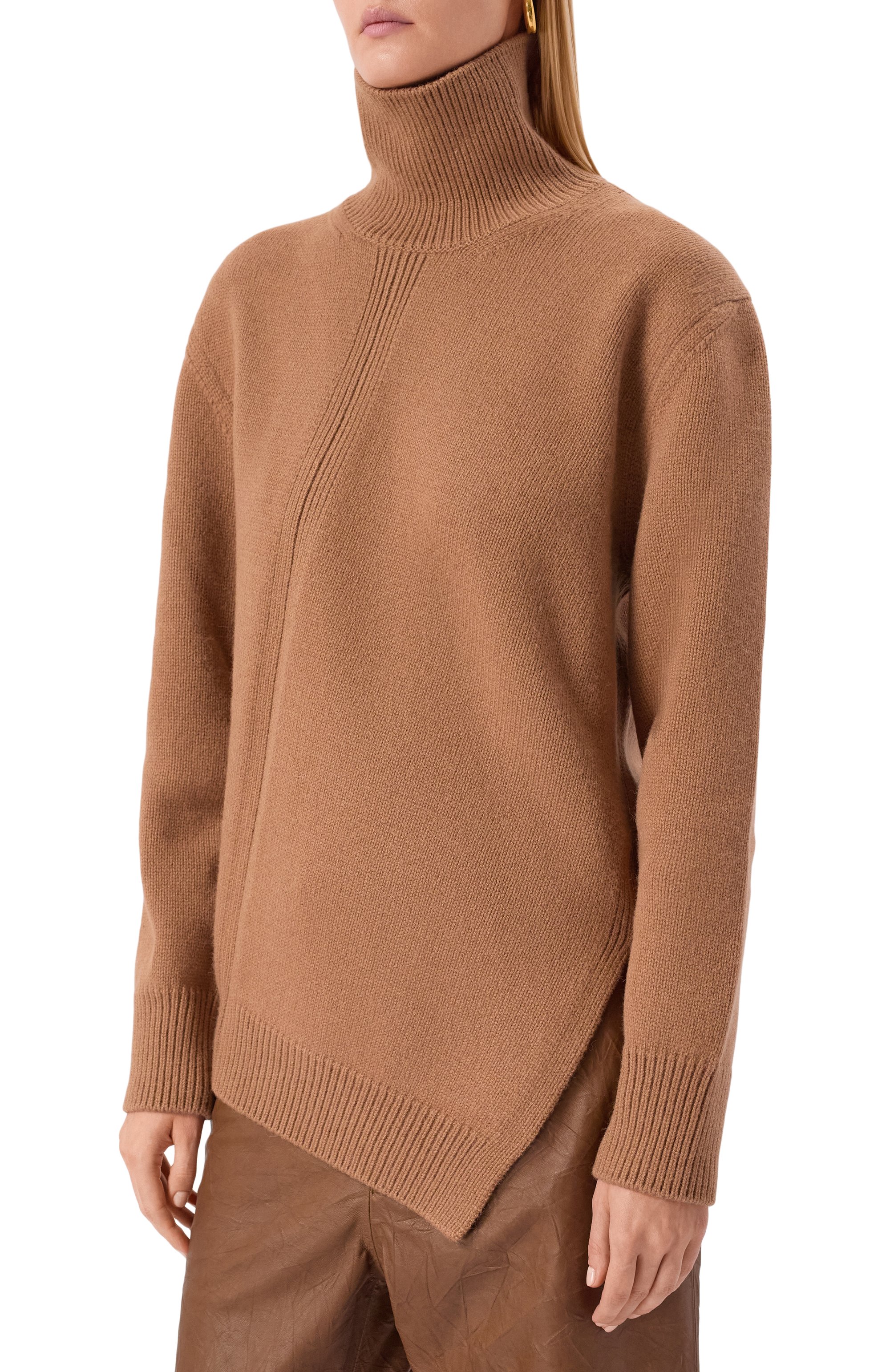 Шерстяной свитер JIL SANDER бежевого цвета по цене 207500 руб., арт. J02GP0235/J14798, фото 3 Шерстяной свитер JIL SANDER, арт. J02GP0235/J14798, фото 3