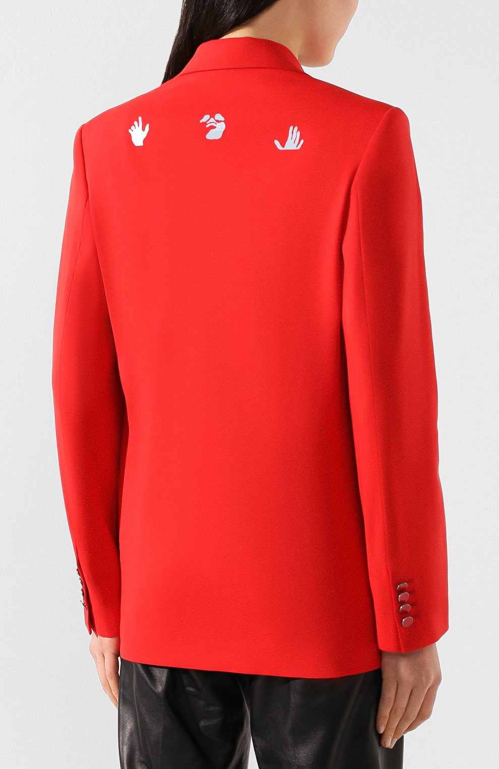 Жакет из смеси хлопка и вискозы OFF-WHITE, арт. 0WEF032S20FAB0022508, фото 4