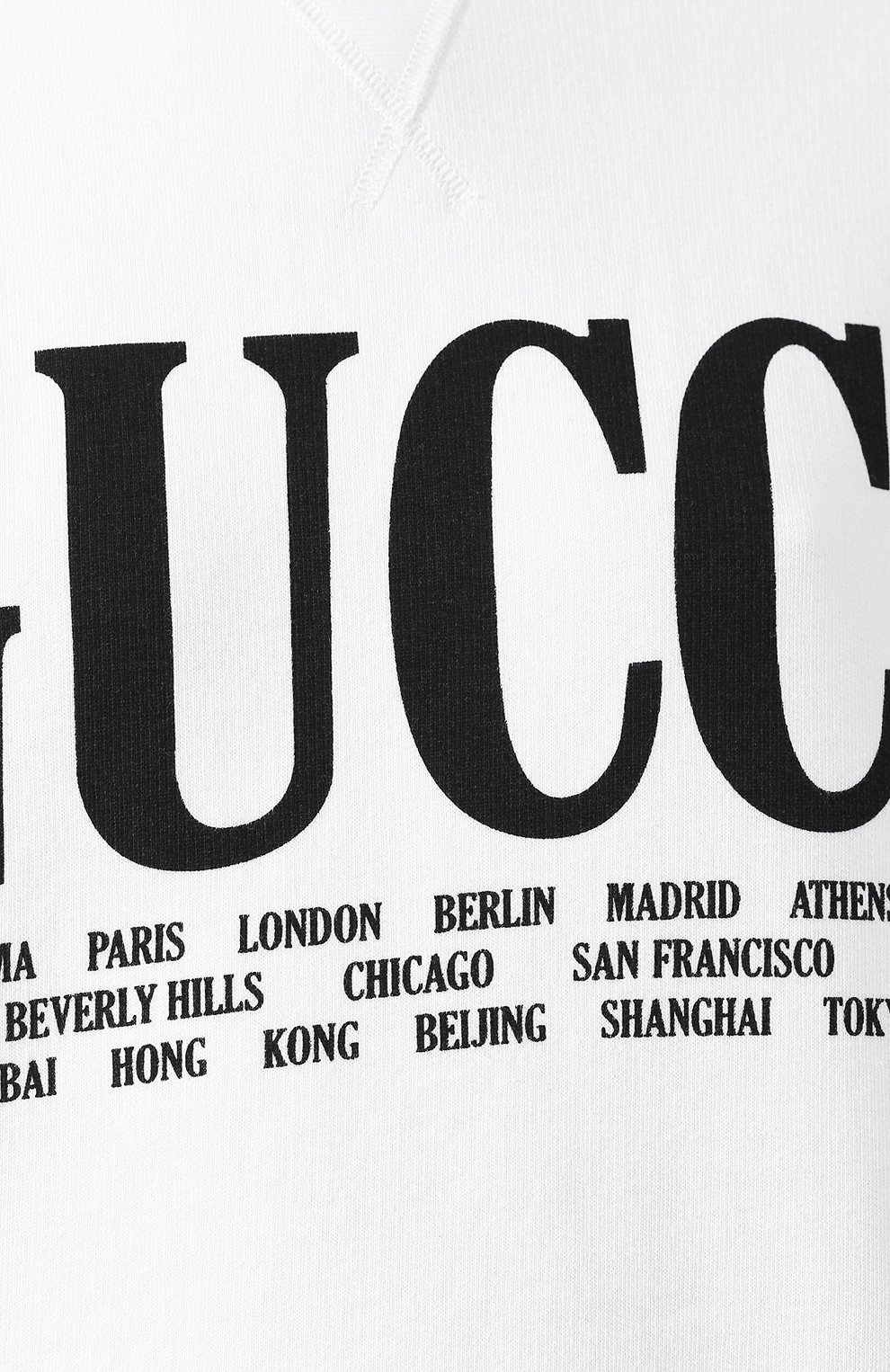 Хлопковый пуловер с круглым вырезом и логотипом бренда GUCCI, арт. 517139/X3M10, фото 5