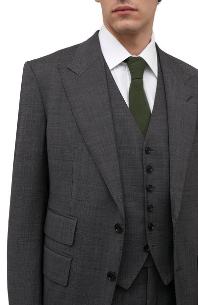 Галстук из шерсти и шелка LUIGI BORRELLI, арт. CR361134, фото 2