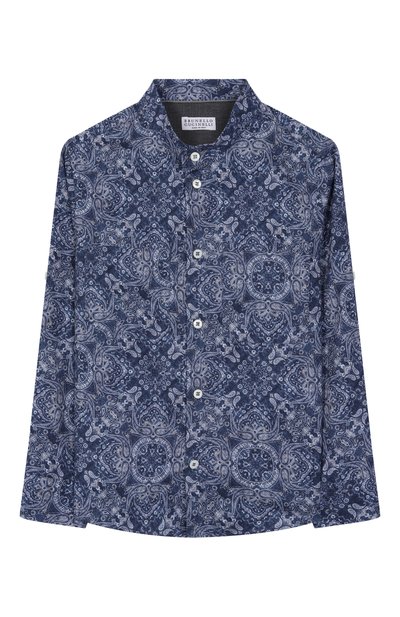 Хлопковая рубашка BRUNELLO CUCINELLI, арт. BM691C330C