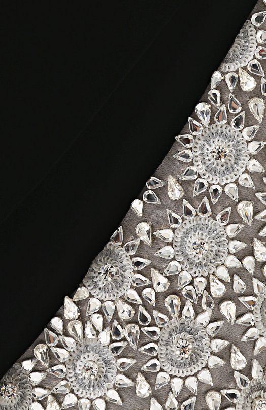 Шелковое платье-бюстье асимметричного кроя Oscar de la Renta Чёрный, фото 5