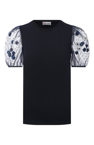 Женская хлопковая футболка REDVALENTINO, арт. VR3MG09Q/5QD