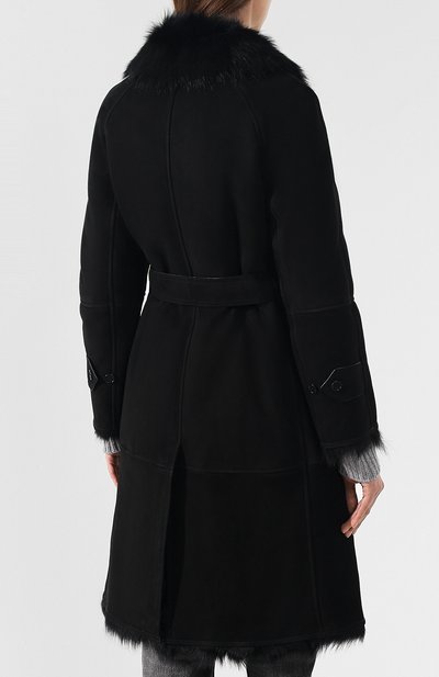 Дубленка с поясом BURBERRY, арт. 8003561, фото 4