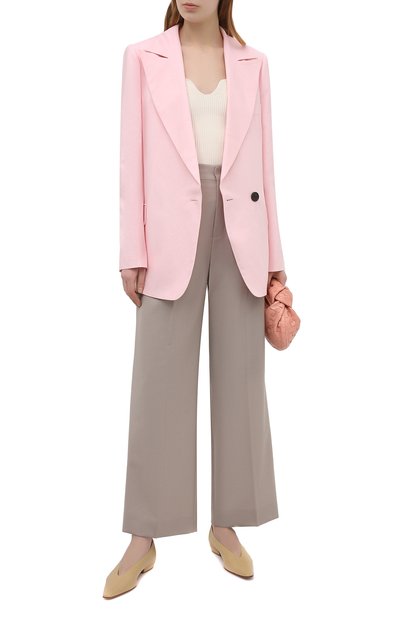 Жакет из вискозы и льна PROENZA SCHOULER розового цвета по цене 176500 руб., арт. R2122002-AY133, фото 2 Жакет из вискозы и льна PROENZA SCHOULER, арт. R2122002-AY133, фото 2