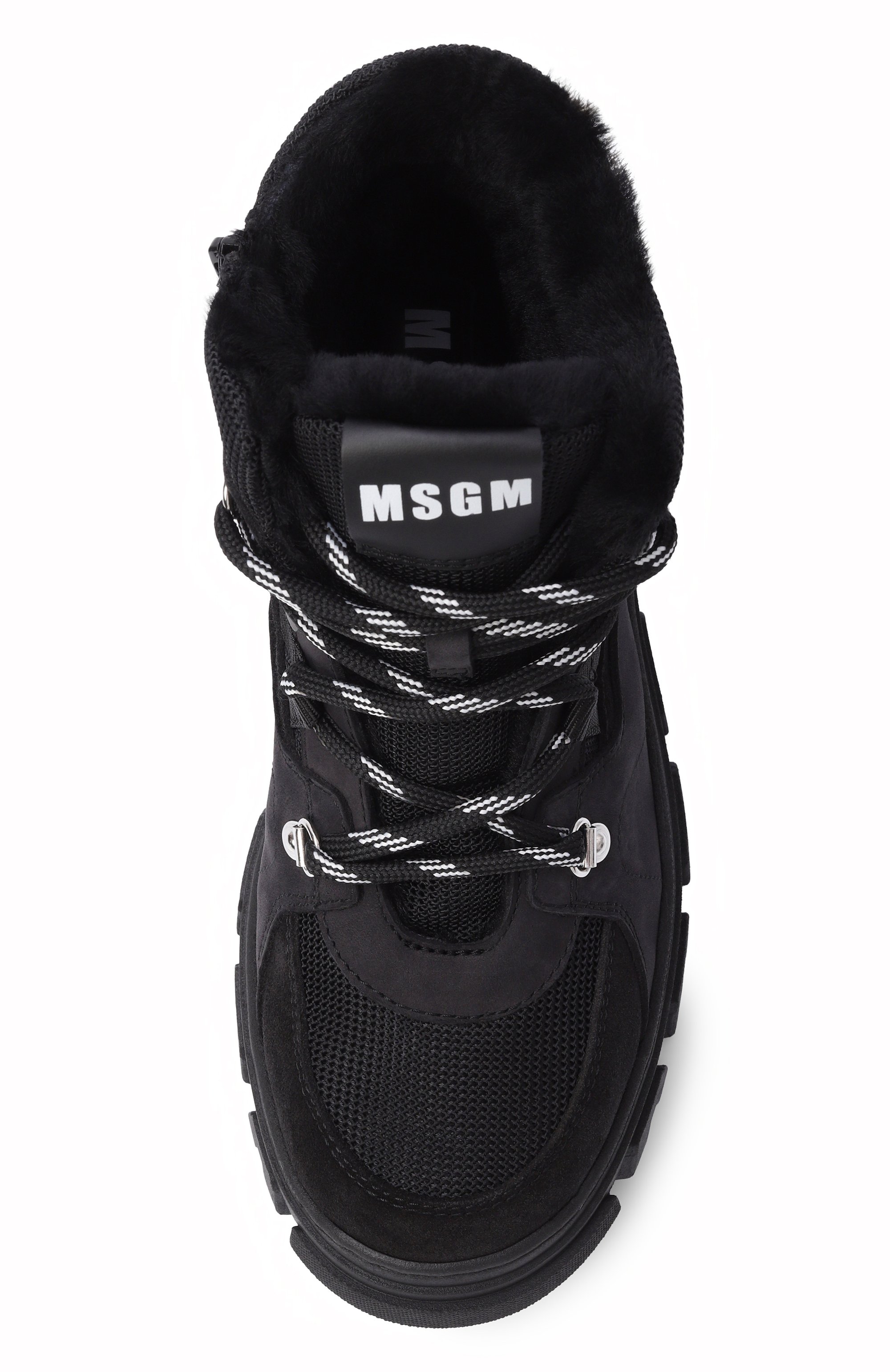 Утепленные ботинки MSGM KIDS черного цвета по цене 39650 руб., арт. 84000/VAR3_001, фото 4 Утепленные ботинки MSGM KIDS, арт. 84000/VAR3_001, фото 4