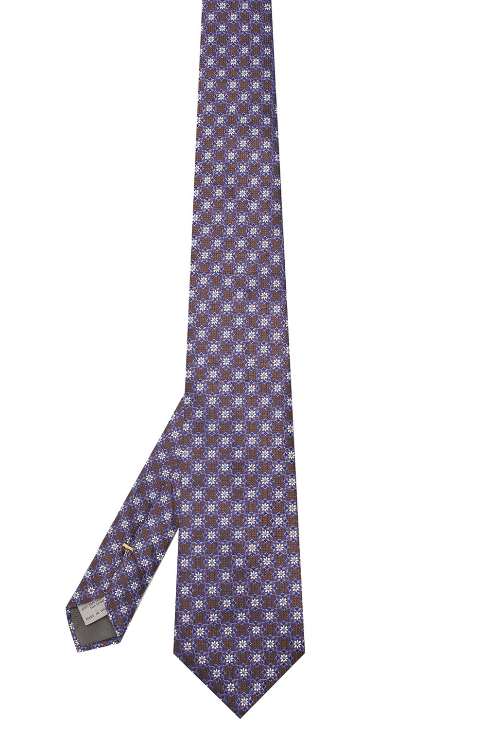 Шелковый галстук CANALI коричневого цвета по цене 9525 руб., арт. 18/HJ02315, фото 2 Шелковый галстук CANALI, арт. 18/HJ02315, фото 2