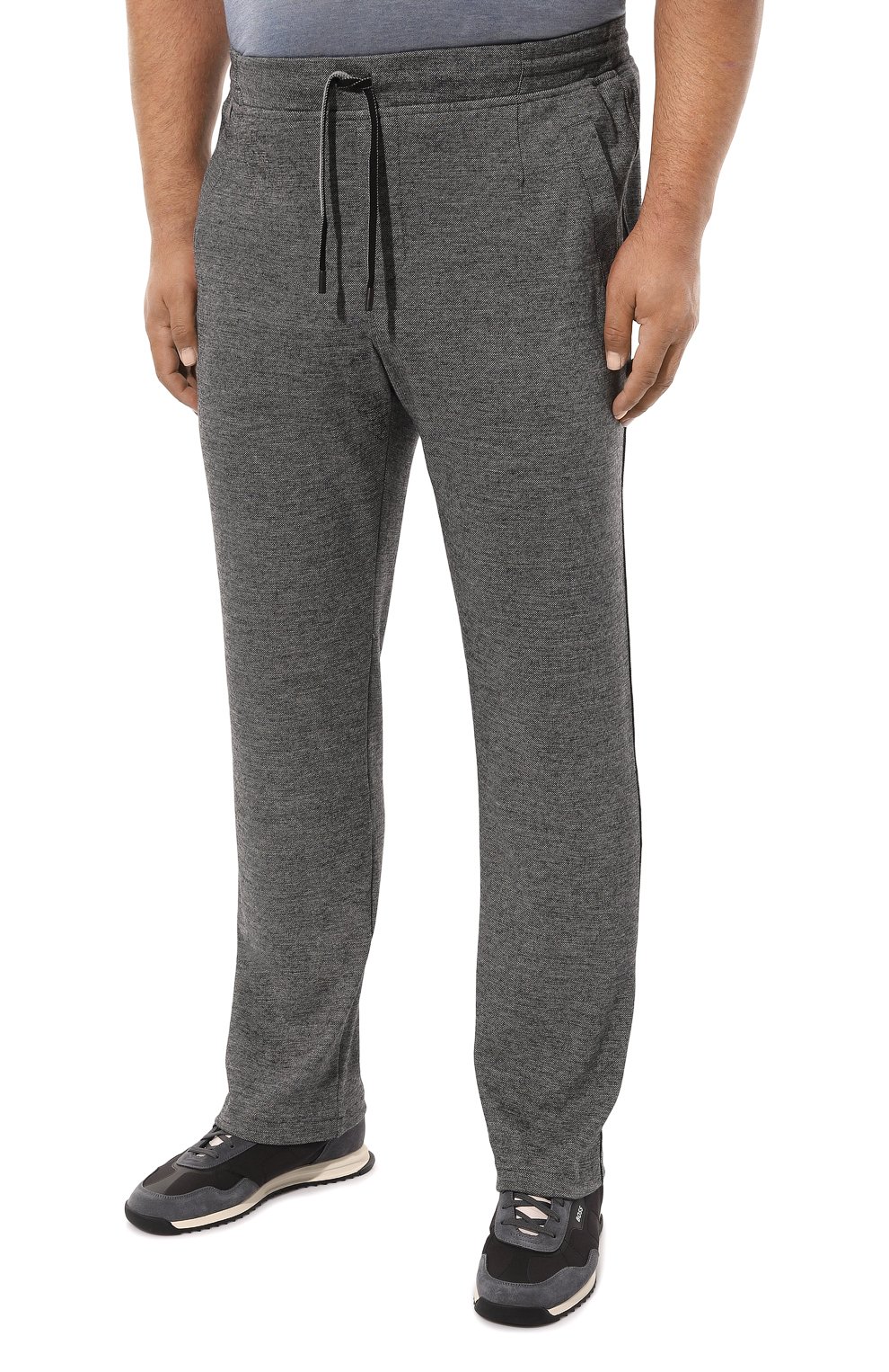 Брюки из хлопка и шерсти CAPOBIANCO серого цвета по цене 52300 руб., арт. MPAN.DB00./58-60, фото 3 Брюки из хлопка и шерсти CAPOBIANCO, арт. MPAN.DB00./58-60, фото 3