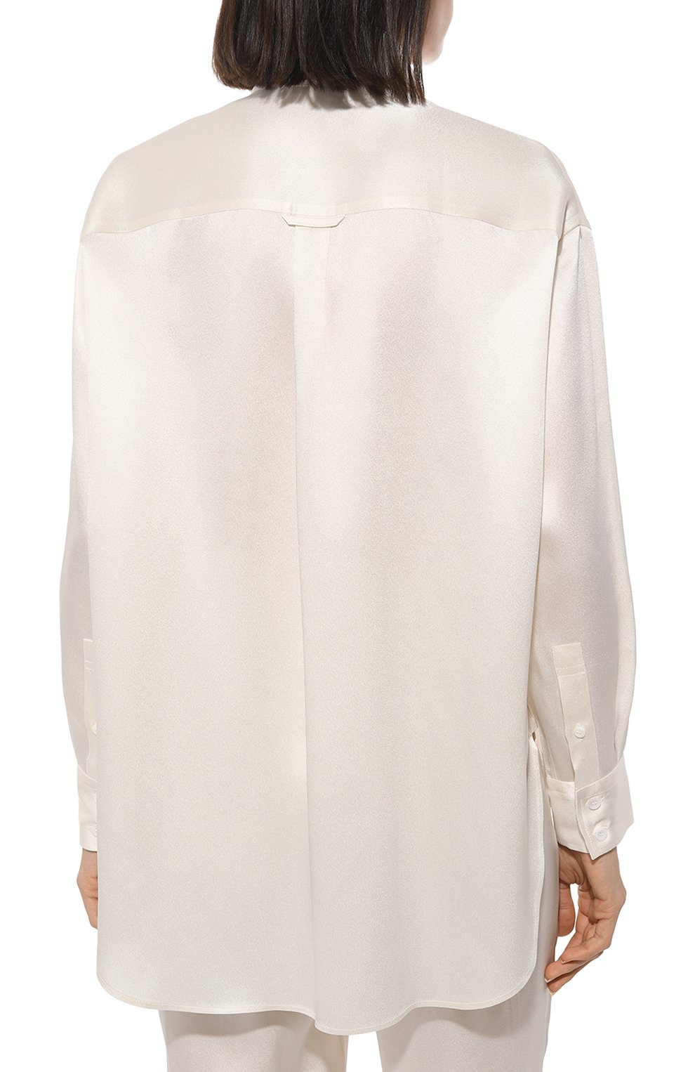 Рубашка из вискозы NOBLE&BRULEE кремового цвета по цене 60000 руб., арт. NBNov/х2/1, фото 4 Рубашка из вискозы NOBLE&BRULEE, арт. NBNov/х2/1, фото 4
