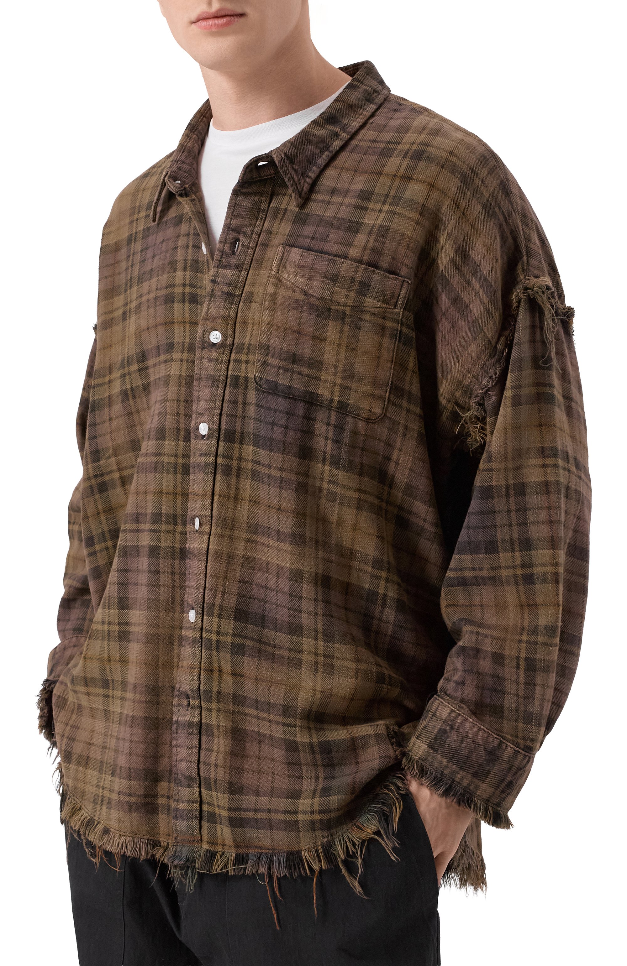 Хлопковая рубашка R13, арт. R13WR075-R607B, фото 3