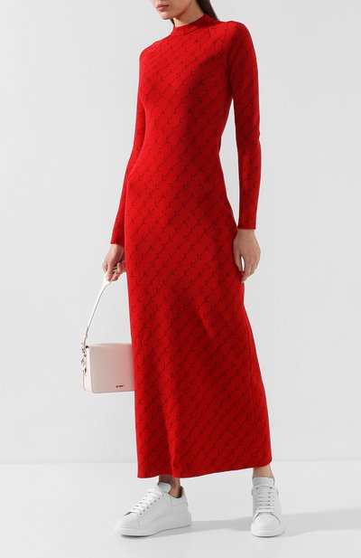 Шерстяное платье STELLA MCCARTNEY красного цвета по цене 109500 руб., арт. 574751/S2093, фото 2 Шерстяное платье STELLA MCCARTNEY, арт. 574751/S2093, фото 2