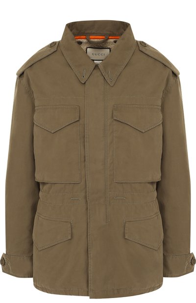 Хлопковый френч с принтованной спинкой GUCCI, арт. 502734/XRA33, фото 1