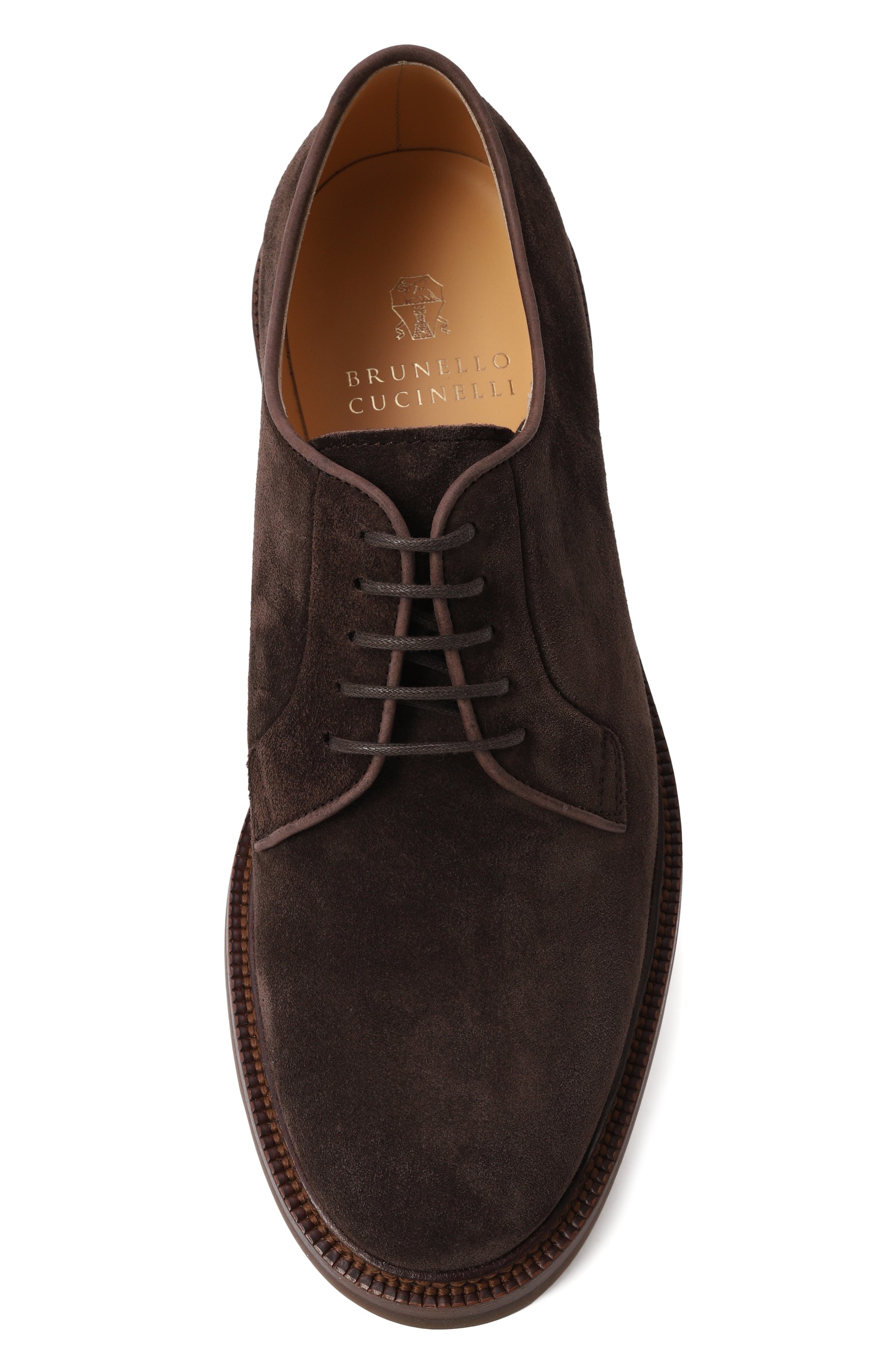 Замшевые дерби BRUNELLO CUCINELLI, арт. MZUPEAX810, фото 6