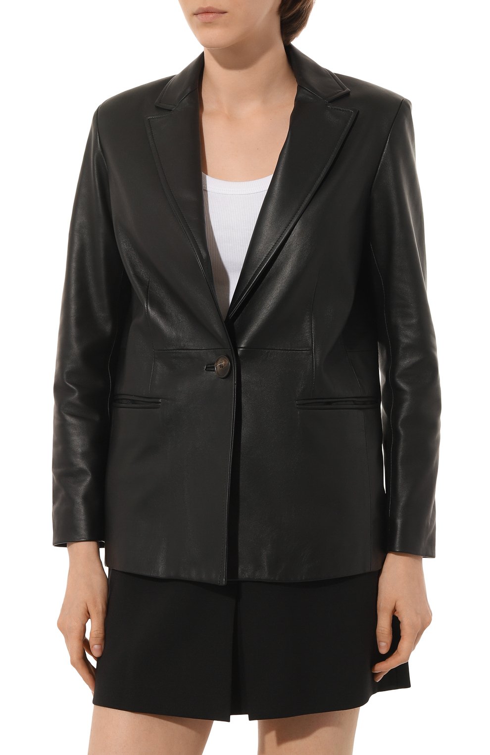 Кожаный жакет SIMONETTA RAVIZZA, арт. JA172L1, фото 3