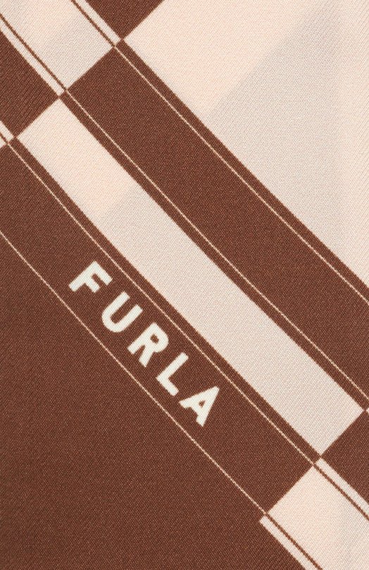 Шелковый шарф-твилли Furla WT00022/BX4081 Коричневый  WT00022/BX4081 Фото 3