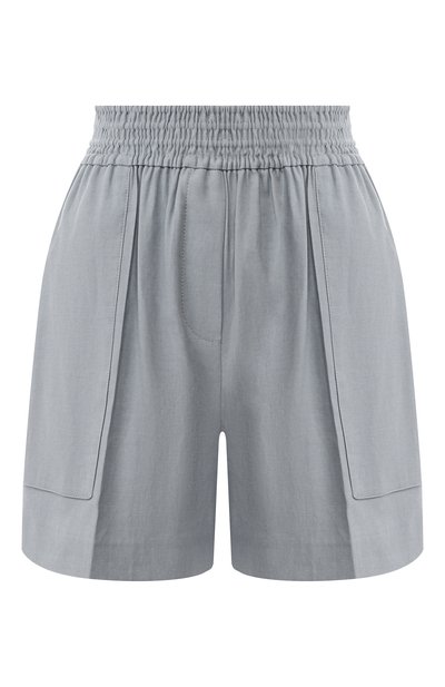 Женские шорты из смеси льна и хлопка BRUNELLO CUCINELLI, арт. MF591P7213