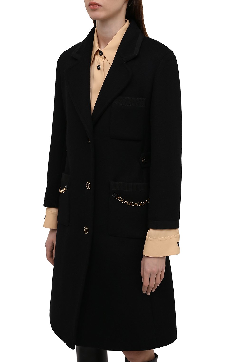 Шерстяное пальто GUCCI, арт. 669525/Z8ARD, фото 3