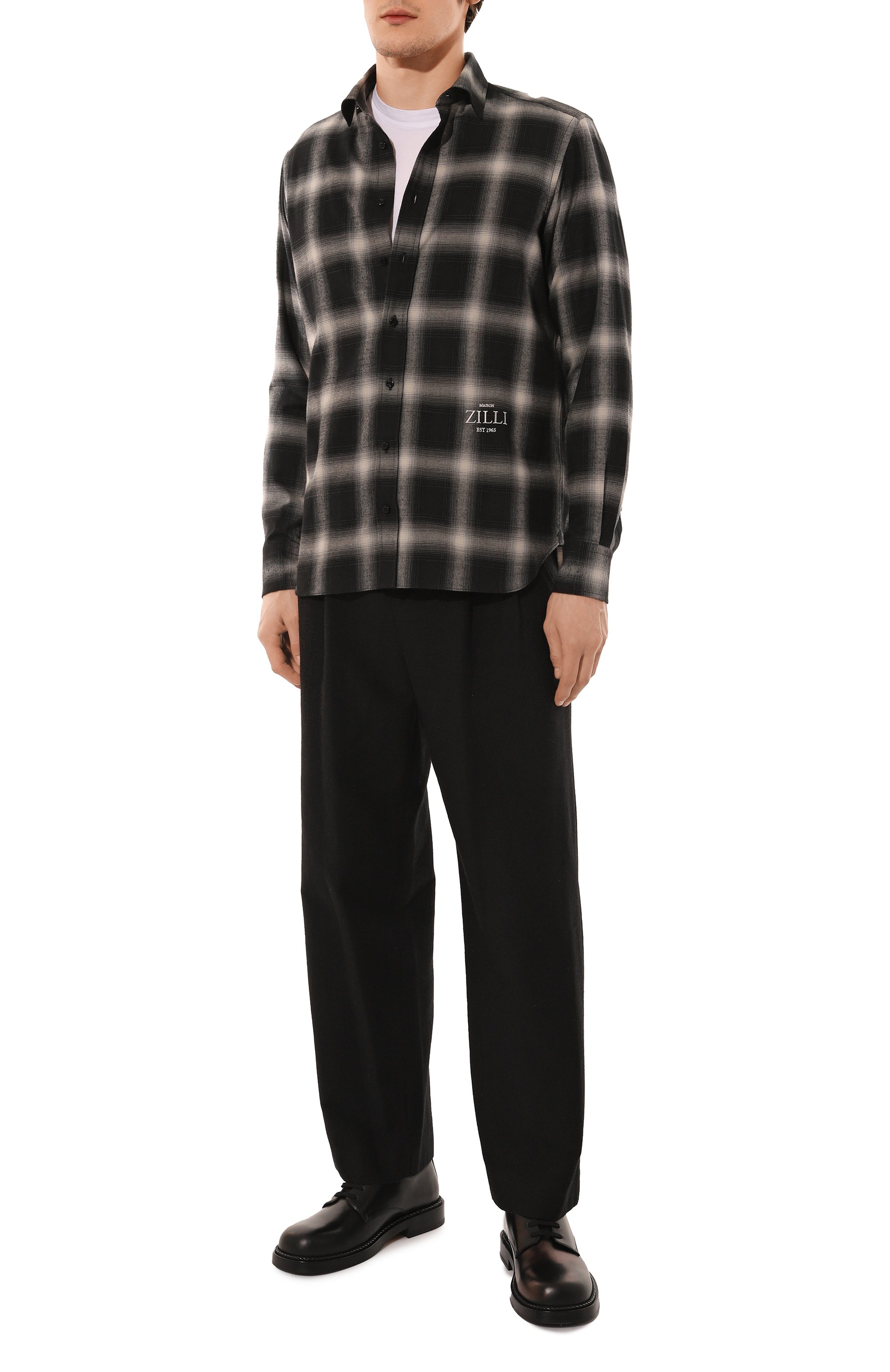 Хлопковая рубашка ZILLI, арт. SP0R01M012360080Q, фото 2