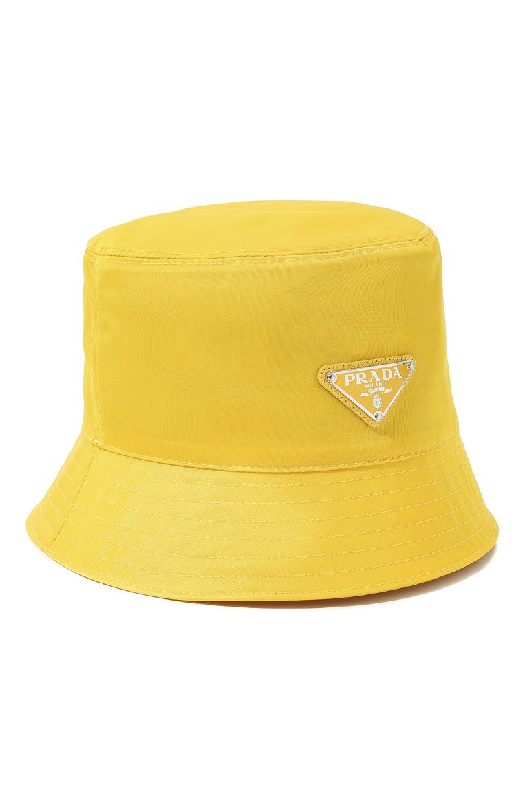 Женская панама PRADA желтого цвета, арт. 1HC137-2B15-F0010 | Фото 1 (Нос: Не проставлено; Региональные ограничения белый список (Axapta Mercury): Не проставлено)