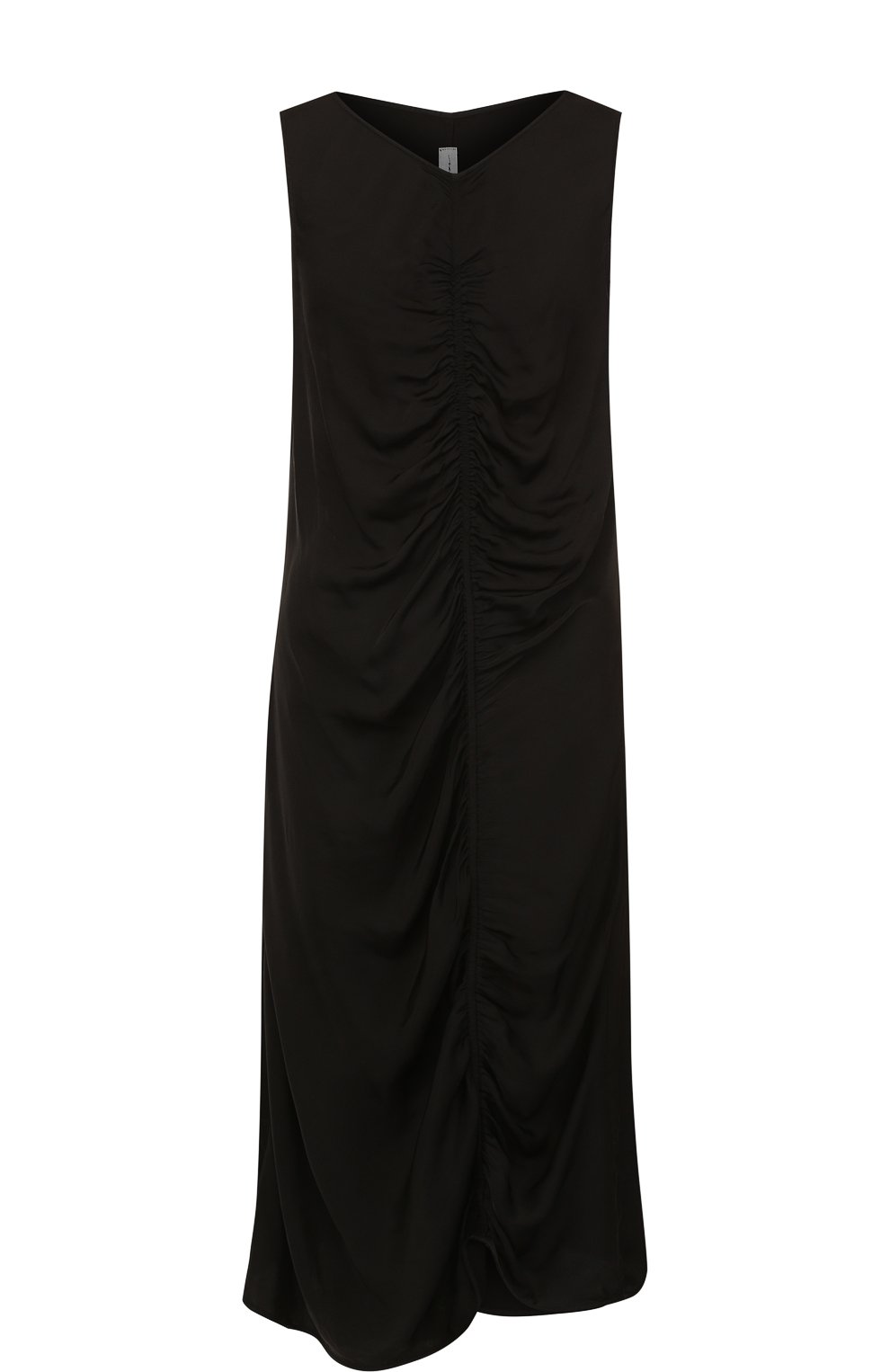 Платье-миди из смеси вискозы и хлопка с драпировкой RAQUEL ALLEGRA, арт. Y76-6739, фото 1