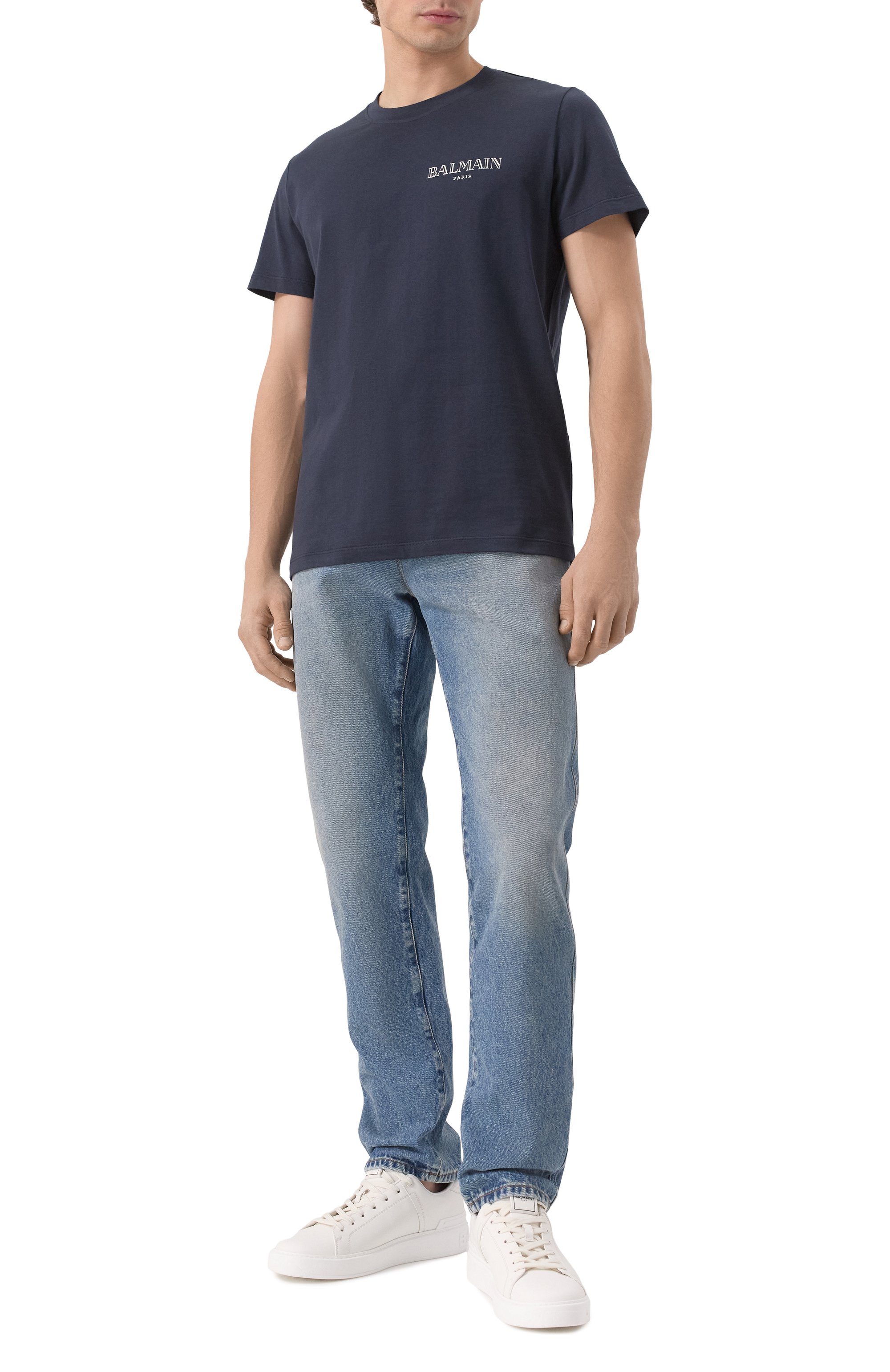 Хлопковая футболка BALMAIN, арт. EH0EF000/BC98, фото 2