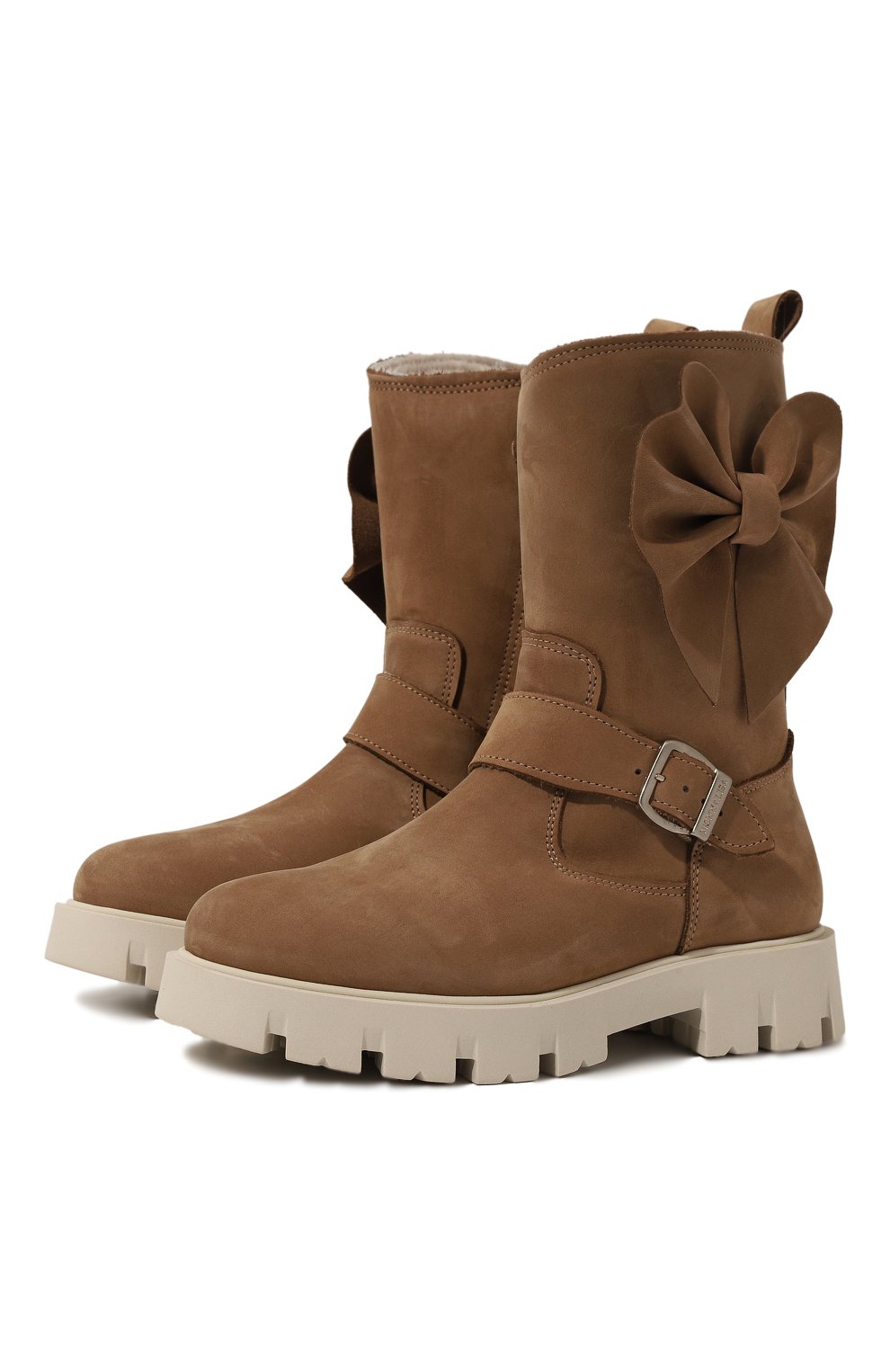 Замшевые сапоги MONNALISA, арт. 8CD010M, фото 1