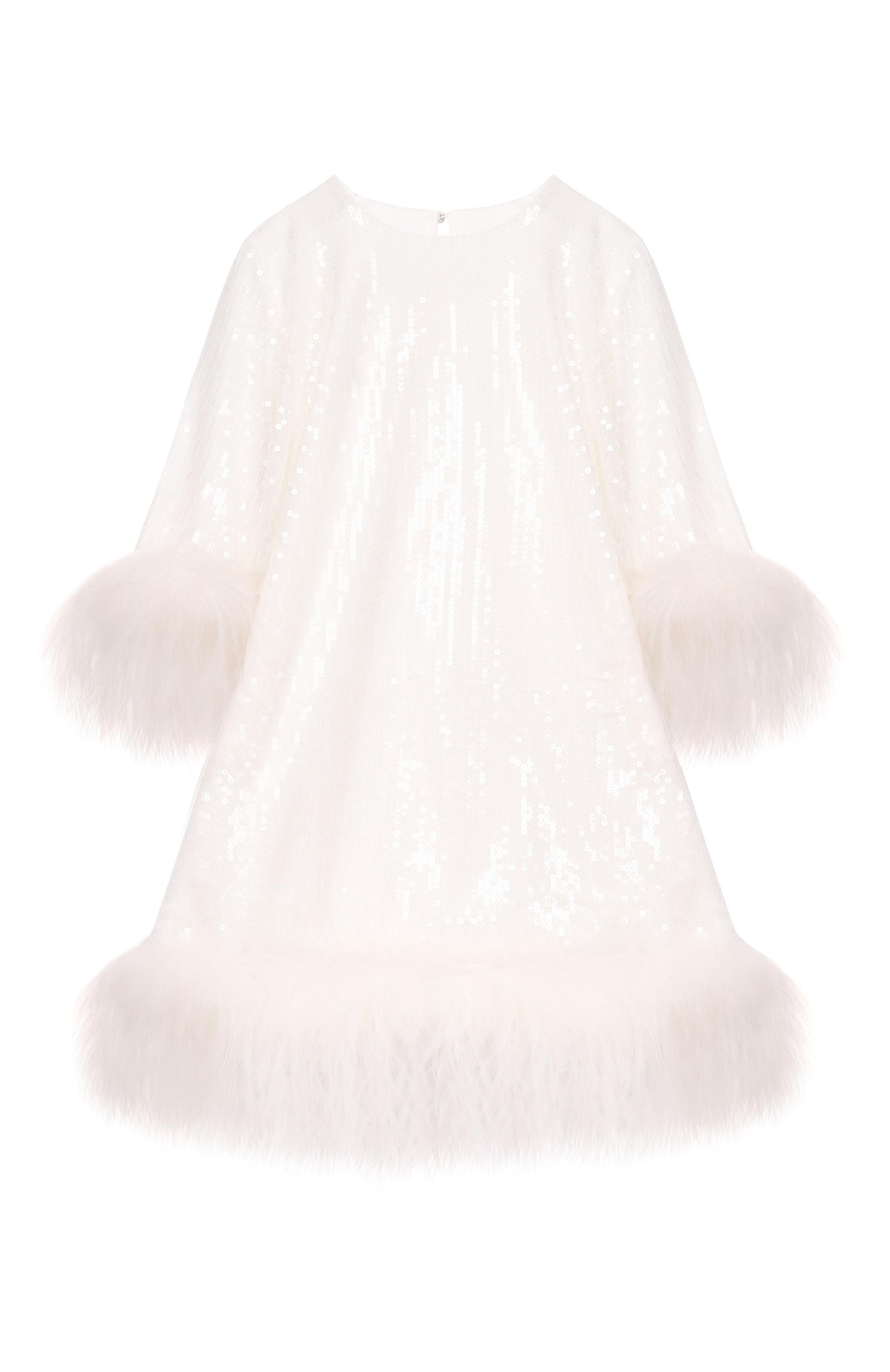 Платье DESIGNERS CAT белого цвета по цене 64300 руб., арт. 100000K01001913_001, фото 1 Платье DESIGNERS CAT, арт. 100000K01001913_001, фото 1