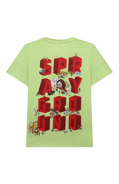 Хлопковая футболка SPRAYGROUND, арт. SPY1024LIME, фото 2