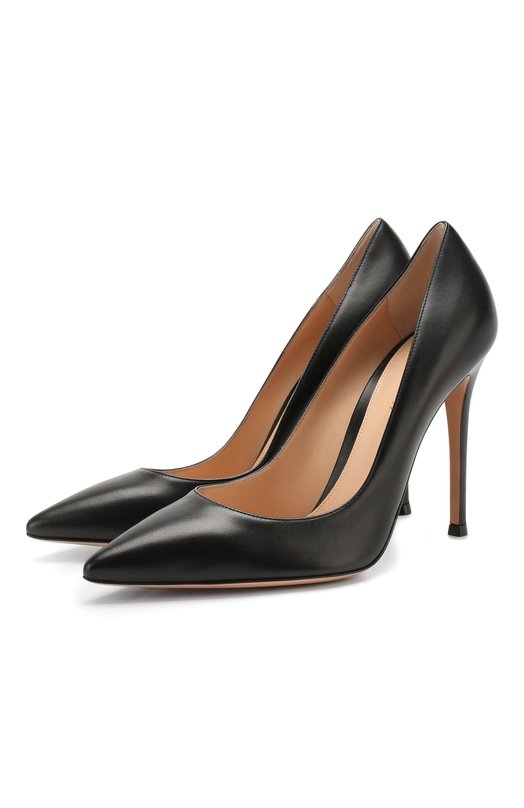 Кожаные туфли Gianvito 105 Gianvito Rossi G28470.15RIC.NAPNER0 Чёрный G28470.15RIC.NAPNER0