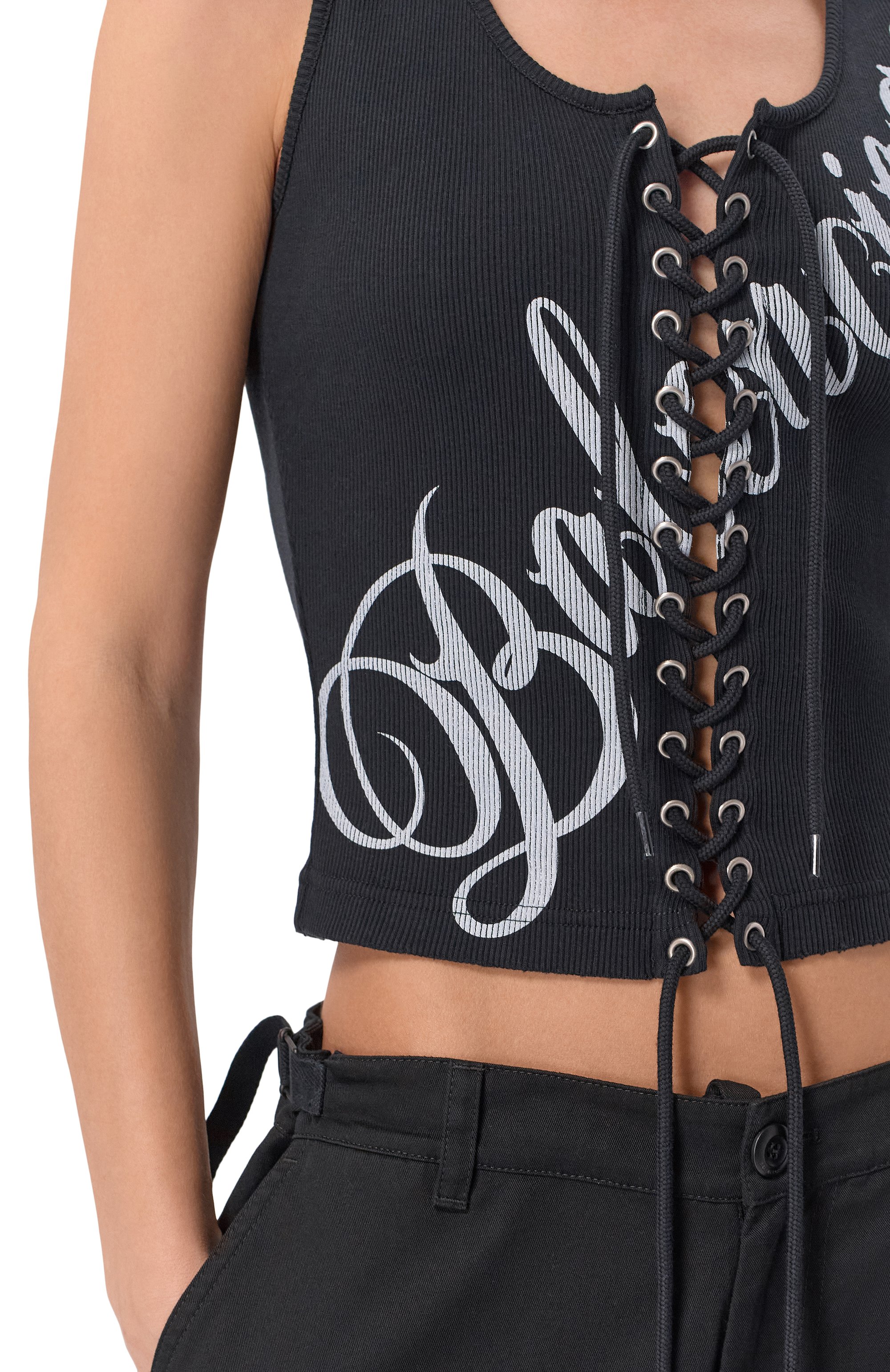 Хлопковый топ BALENCIAGA черного цвета по цене 166500 руб., арт. 858152/TTV02, фото 5 Хлопковый топ BALENCIAGA, арт. 858152/TTV02, фото 5