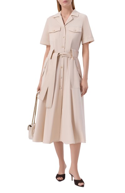 Женское платье из хлопка и шелка MVST, арт. M26.CSW.D401/SILK P0PELINE