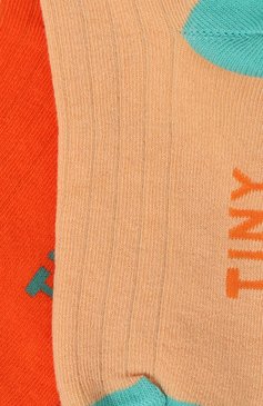 Детские комплект из двух пар носков TINYCOTTONS разноцветного цвета, арт. SS24-393 | Фото 2 (Материал: Текстиль, Хлопок, Синтетический материал; Нос: Не проставлено)