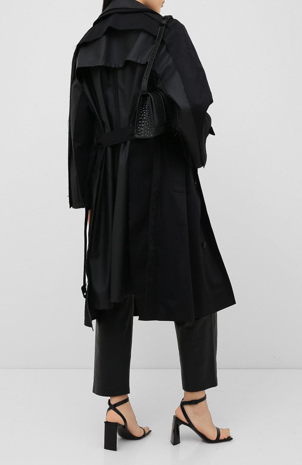 Тренч VETEMENTS, арт. WAH21JA007 1007/BLACK/BLACK, фото 2