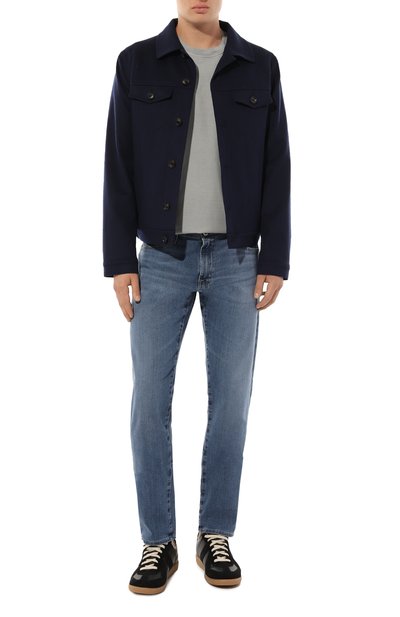 Хлопковая футболка PAUL&SHARK серого цвета по цене 15950 руб., арт. 13311654, фото 2 Хлопковая футболка PAUL&SHARK, арт. 13311654, фото 2