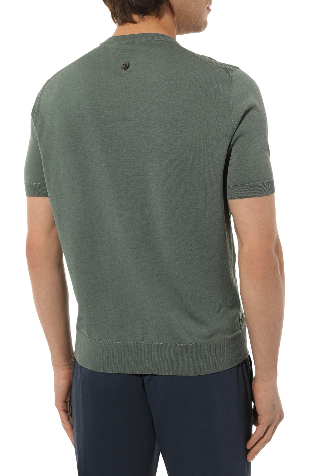 Хлопковый джемпер STEFANO RICCI зеленого цвета по цене 115000 руб., арт. K616303G10/F23213, фото 4 Хлопковый джемпер STEFANO RICCI, арт. K616303G10/F23213, фото 4