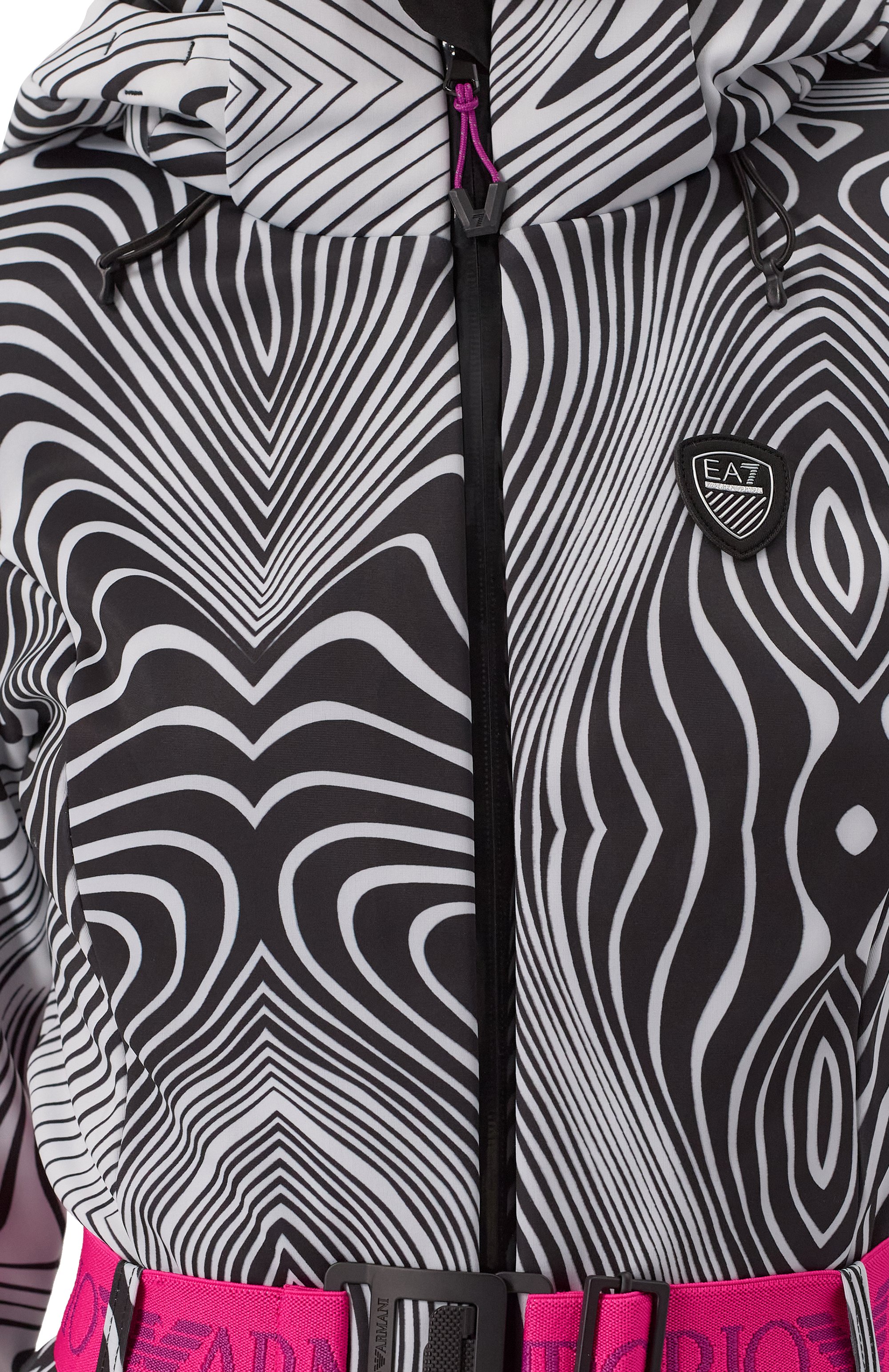 Комбинезон EA7 черно-белого цвета по цене 83800 руб., арт. 6DTD02/TN8HZ, фото 5 Комбинезон EA7, арт. 6DTD02/TN8HZ, фото 5